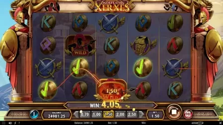 Undefeated Xerxes slot screenshot 3