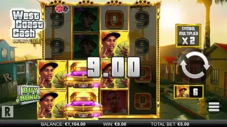 West Coast Cash Infinity Reels slot screenshot 2