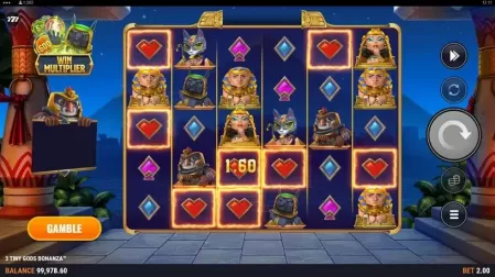 3 Tiny Gods Bonanza slot screenshot 2