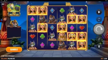 3 Tiny Gods Bonanza slot screenshot 3