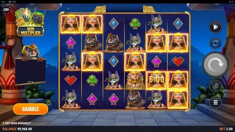 3 Tiny Gods Bonanza slot screenshot 3