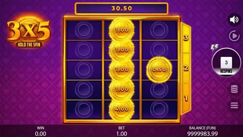3х5 Hold The Spin slot screenshot 4