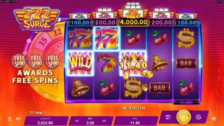 777 Surge slot screenshot 4