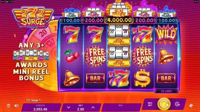 777 Surge slot screenshot 1