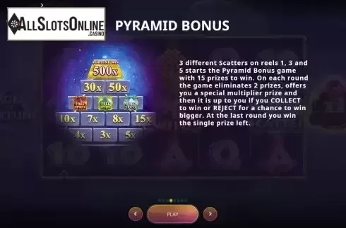 Bonus game screen