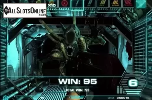 Screen6. Aliens from NetEnt