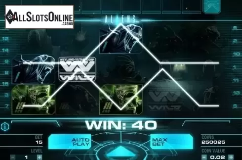 Screen8. Aliens from NetEnt
