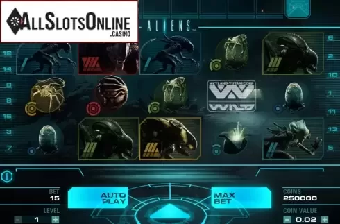 Screen2. Aliens from NetEnt