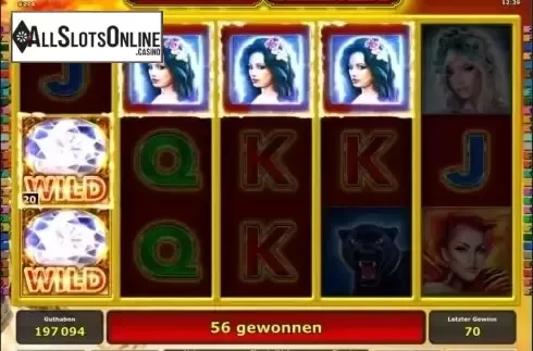 Screen 2. Amazon's Diamonds from Greentube