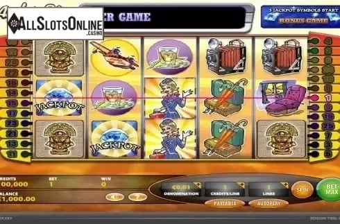 Reel Screen. Amber sky from IGT