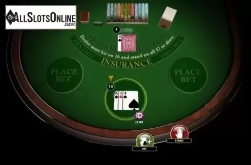 Game Screen 3. American Blackjack (Habanero) from Habanero