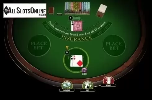 Game Screen 2. American Blackjack (Habanero) from Habanero