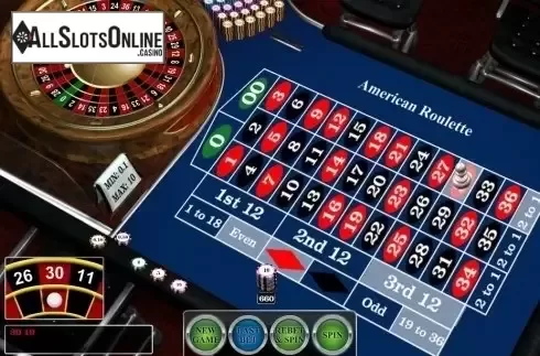 Game Screen. American Roulette (iSoftBet) from iSoftBet