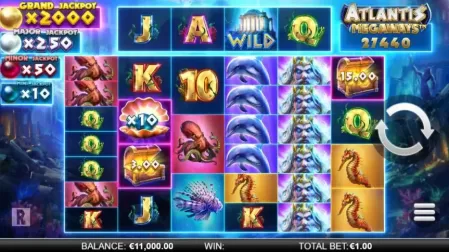 Atlantis Megaways slot screenshot 1