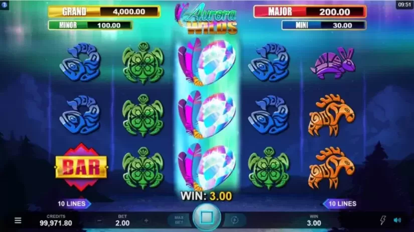 Aurora Wilds slot screenshot 3