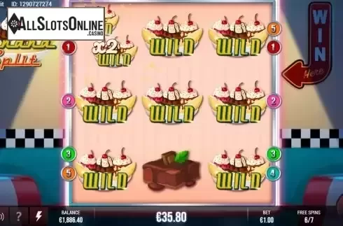 Free Spins GamePlay Screen