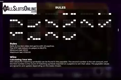 Paytable 3