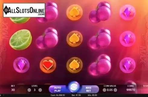 Game Workflow screen . Berryburst Max from NetEnt