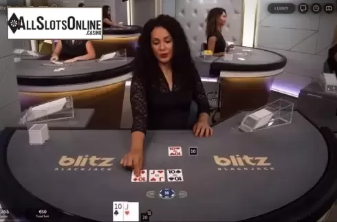 Game Screen 2. Blitz Blackjack Silver from NetEnt