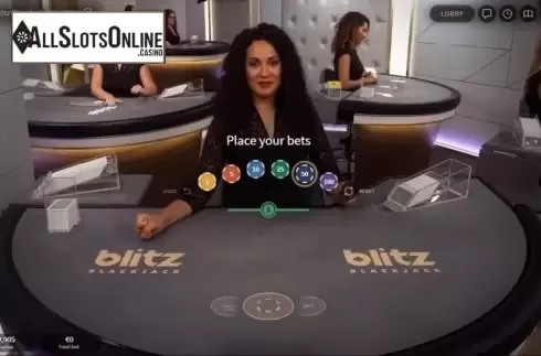 Game Screen 1. Blitz Blackjack Silver from NetEnt