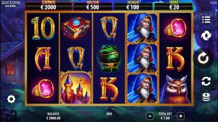 Blue Wizard slot screenshot 1