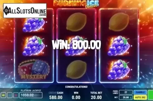 Win Screen 2. Burning Ice Deluxe from Fazi