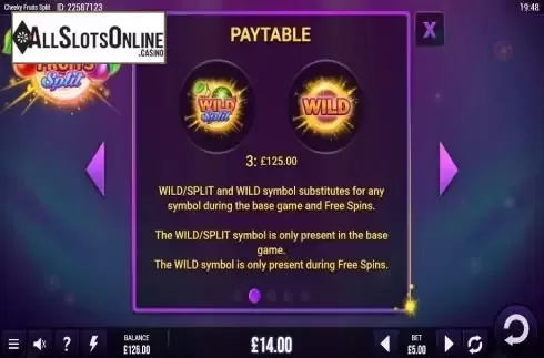 Paytable 2