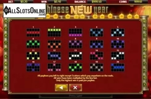 Lines. Chinese New Year (XIN Gaming) from XIN Gaming