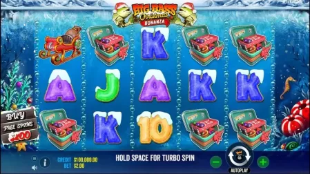 Christmas Big Bass Bonanza slot screenshot 1