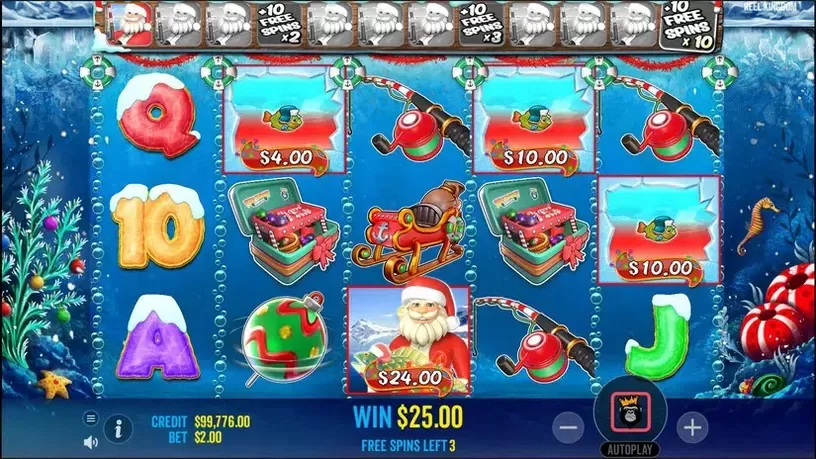 Christmas Big Bass Bonanza slot screenshot 5