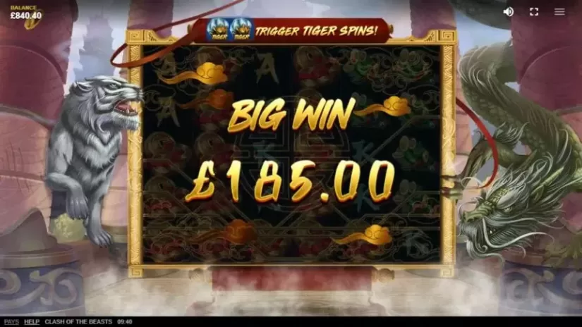 Clash Of The Beasts slot screenshot 4
