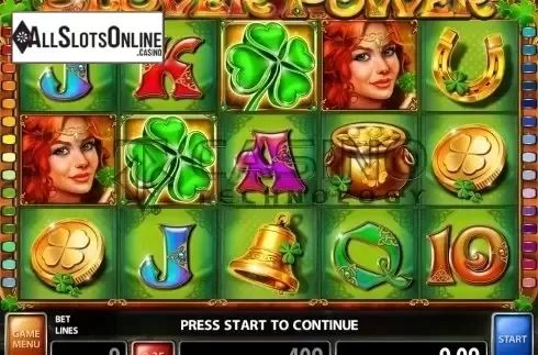 Screen 1. Clover Power from Casino Technology