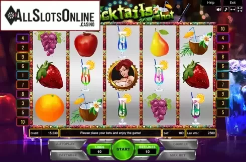 Reel Screen. Cocktail Shots from Platin Gaming