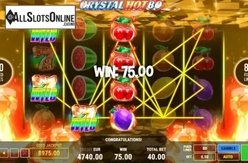 Win Screen 4. Crystal Hot 80 from Fazi