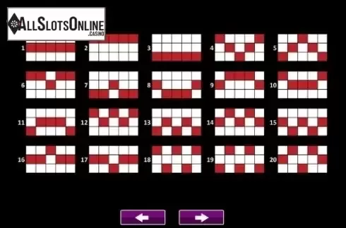 Paytable 4. Crystal Kingdom (High 5 Games) from High 5 Games
