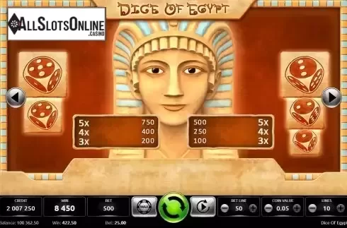 Paytable screen 2