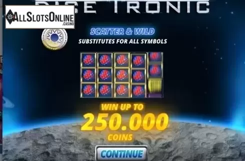 Screen 1. Dice Tronic from Zeus Play