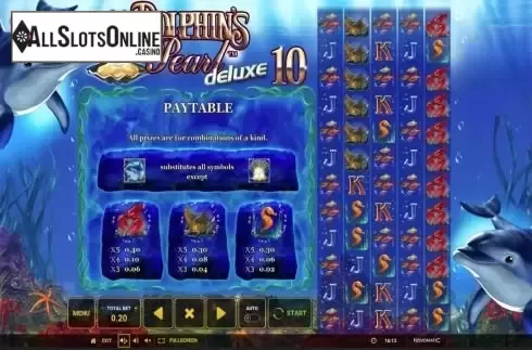 Paytable 1