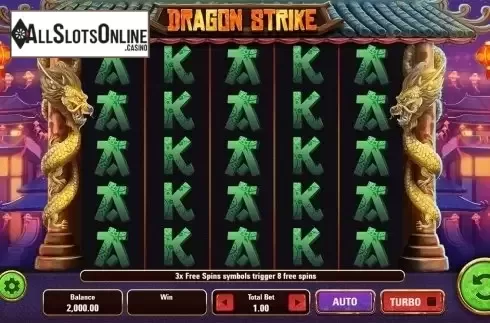 Reels screen. Dragon Strike from Electric Elephant
