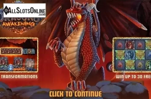 Intro screen. Dragons Awakening from Relax Gaming