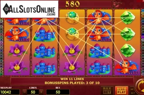 Free Spins screen 2. Dragons Mystery (Amatic Industries) from Amatic Industries