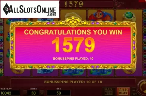 Free Spins screen 3. Dragons Mystery (Amatic Industries) from Amatic Industries