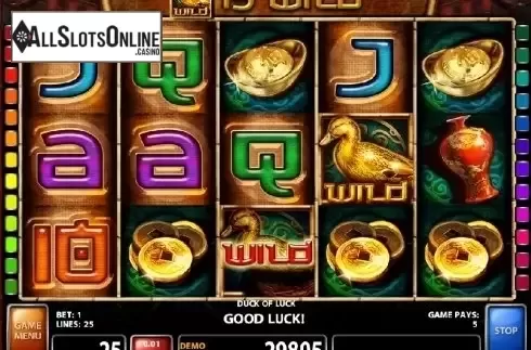 Screen 2. Duck of Luck from Casino Technology