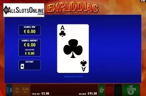 Screen 3. Explodiac from Gamomat