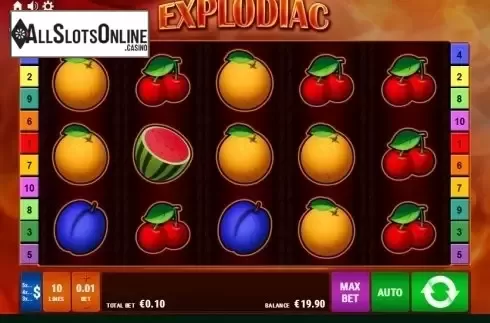 Screen 1. Explodiac from Gamomat