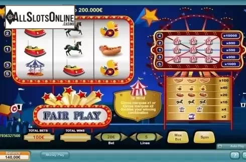 Screen 1. Fair Play from NeoGames
