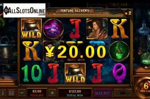 Win screen 2. Fortune Alchemy from XIN Gaming