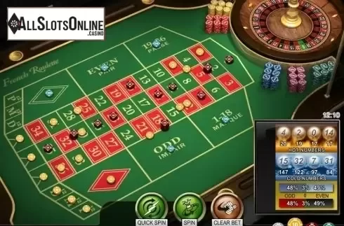 Game Screen. French Roulette High Limit from NetEnt