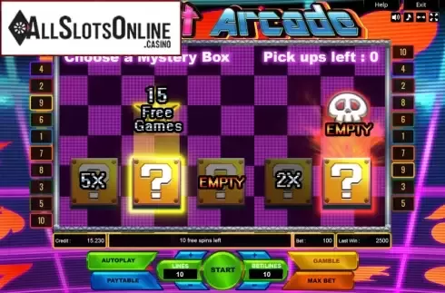 Bonus Game. Fruit Arcade from Platin Gaming