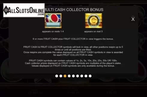 Features. Fruit Collector from Inspired Gaming
